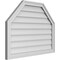 Ekena Millwork Octagonal Top Surface Mount PVC Gable Vent w/ 2"W x 1-1/2"P Brickmould Frame, 34"W x 26"H GVPOT34X2602SN - alternate 3